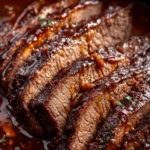 Slow Cooker BBQ Brisket First Image