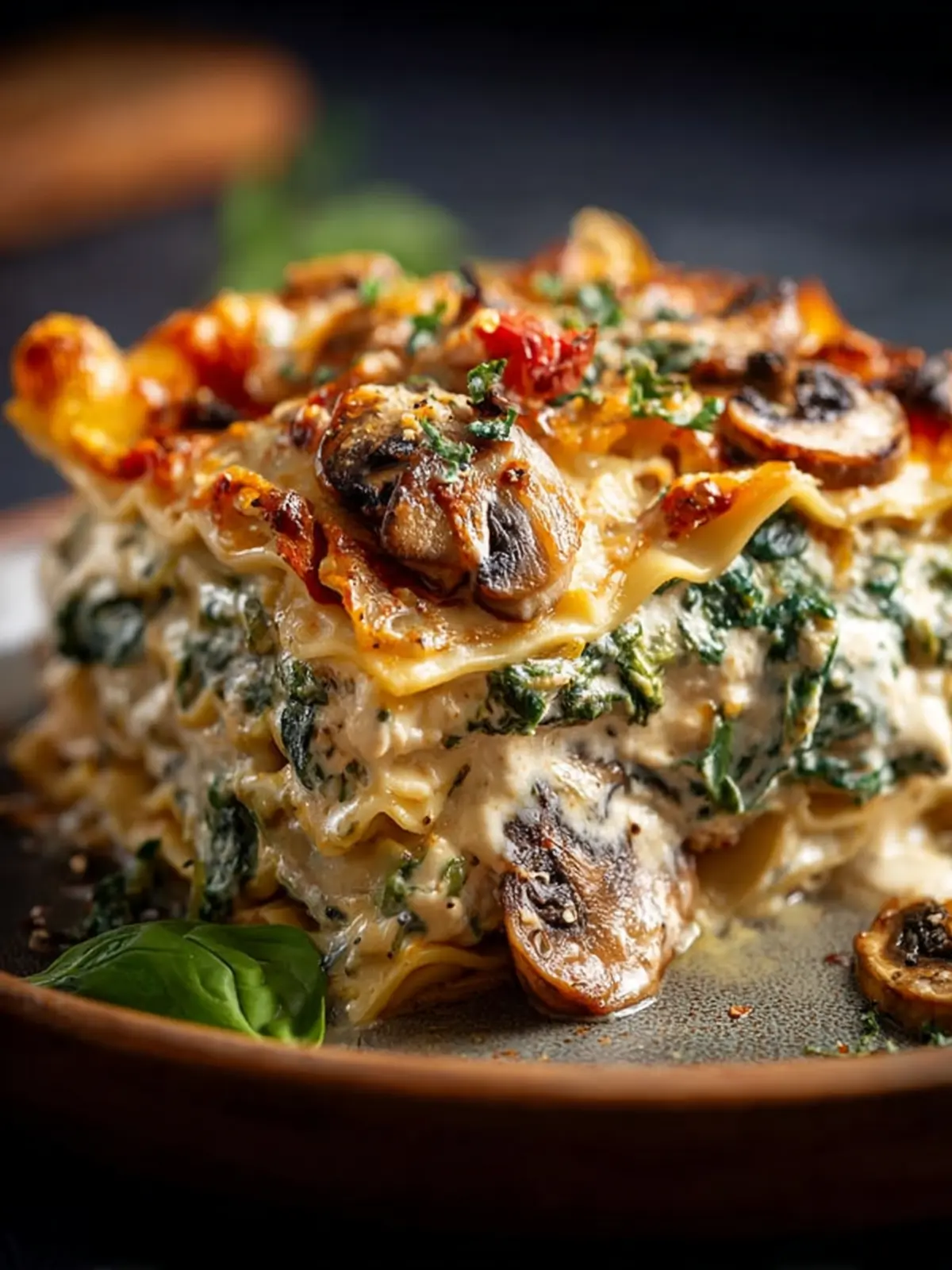 Mushroom And Spinach Lasagna Recipe First Image