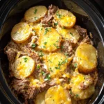 Slow Cooker Beef and Potato Au Gratin First Image