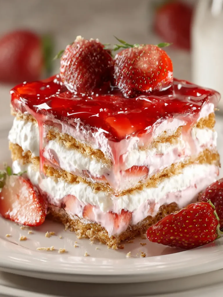 Strawberry Eclair Cake First Image