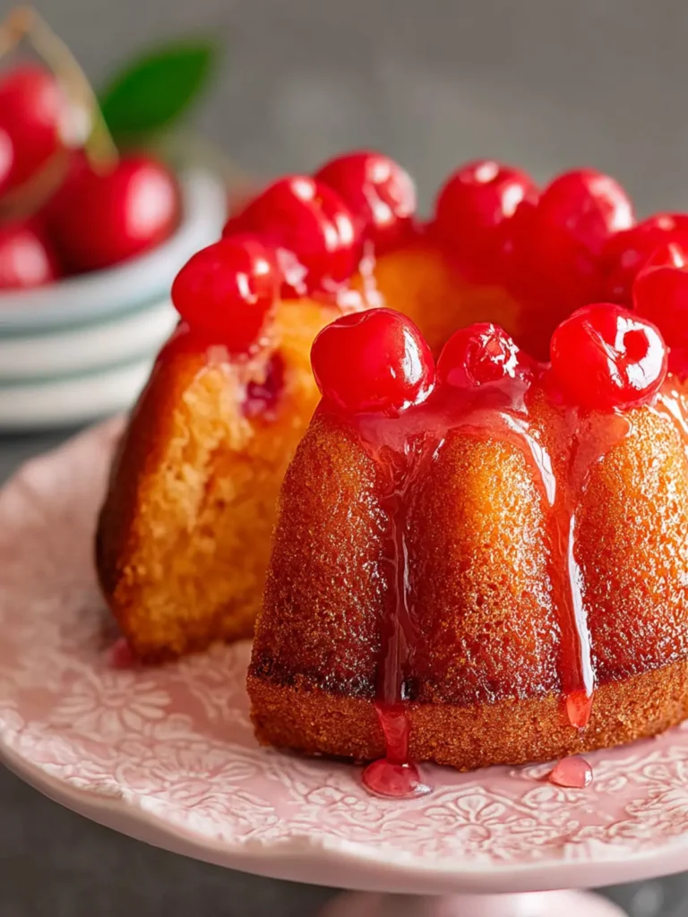 Delightful Easy Maraschino Cherry Bundt Cake First Image