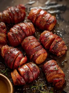 Mustard Hasselback Kielbasa Bites First Image