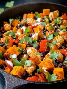 Mexican Chicken, Sweet Potato & Black Bean Skillet First Image