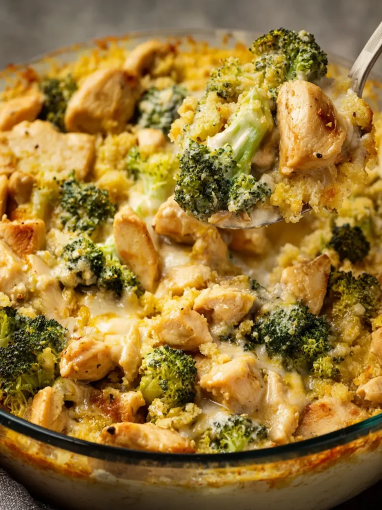 Whole30 Chicken and Broccoli Casserole with Cauliflower Rice First Image