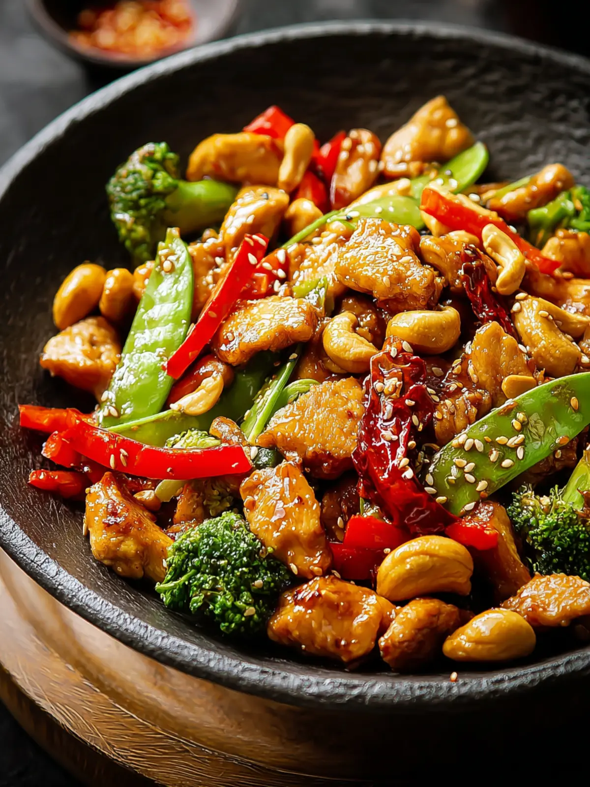 Irresistible Healthy Cashew Chicken Stir Fry Recipe First Image