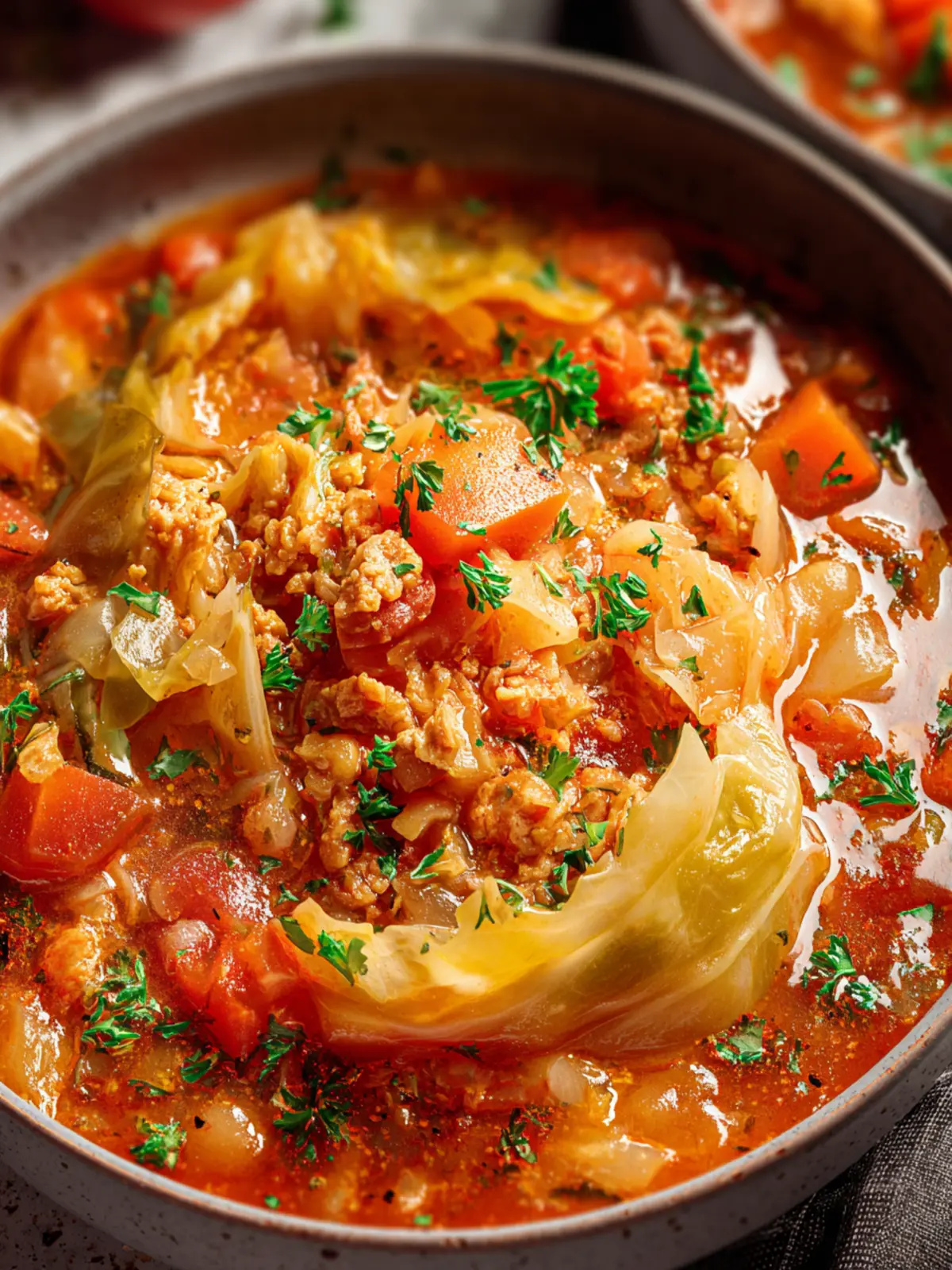 Cabbage Roll Soup Recipe First Image