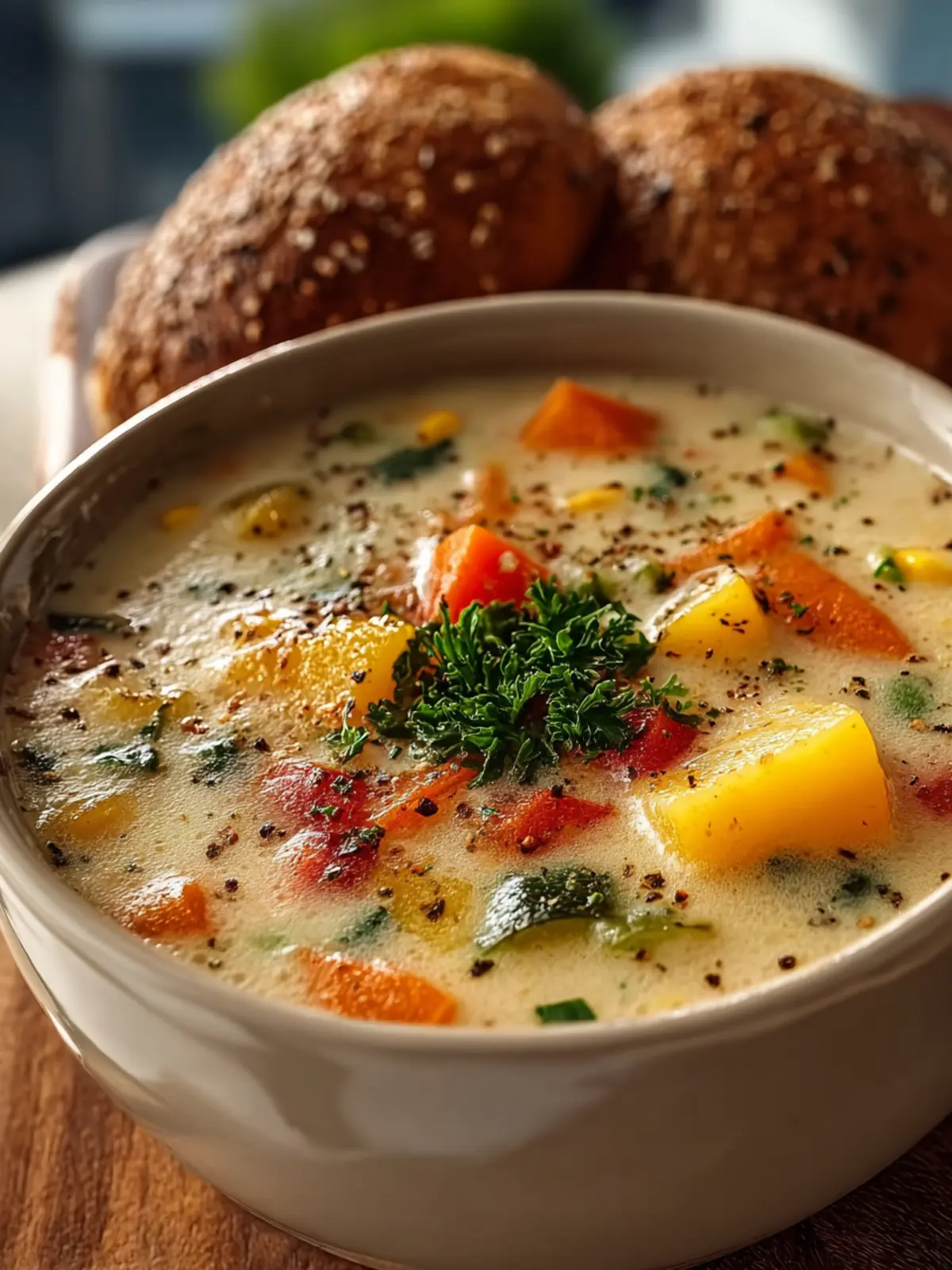 Creamy Vegetable Soup First Image