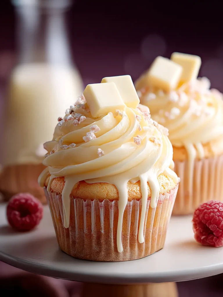 White Chocolate Cupcakes First Image