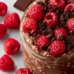 Dark Chocolate Raspberry Overnight Oats First Image