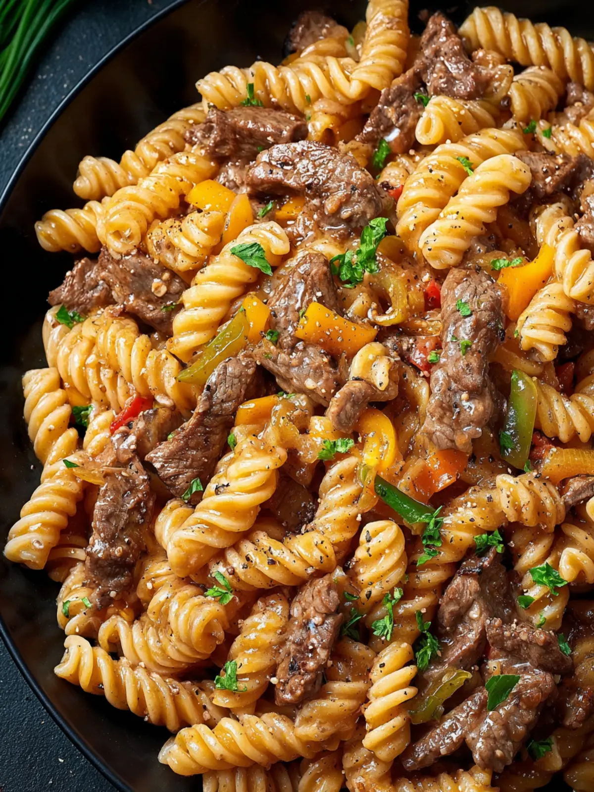 Philly Cheesesteak Pasta Recipe in 30 Minutes First Image