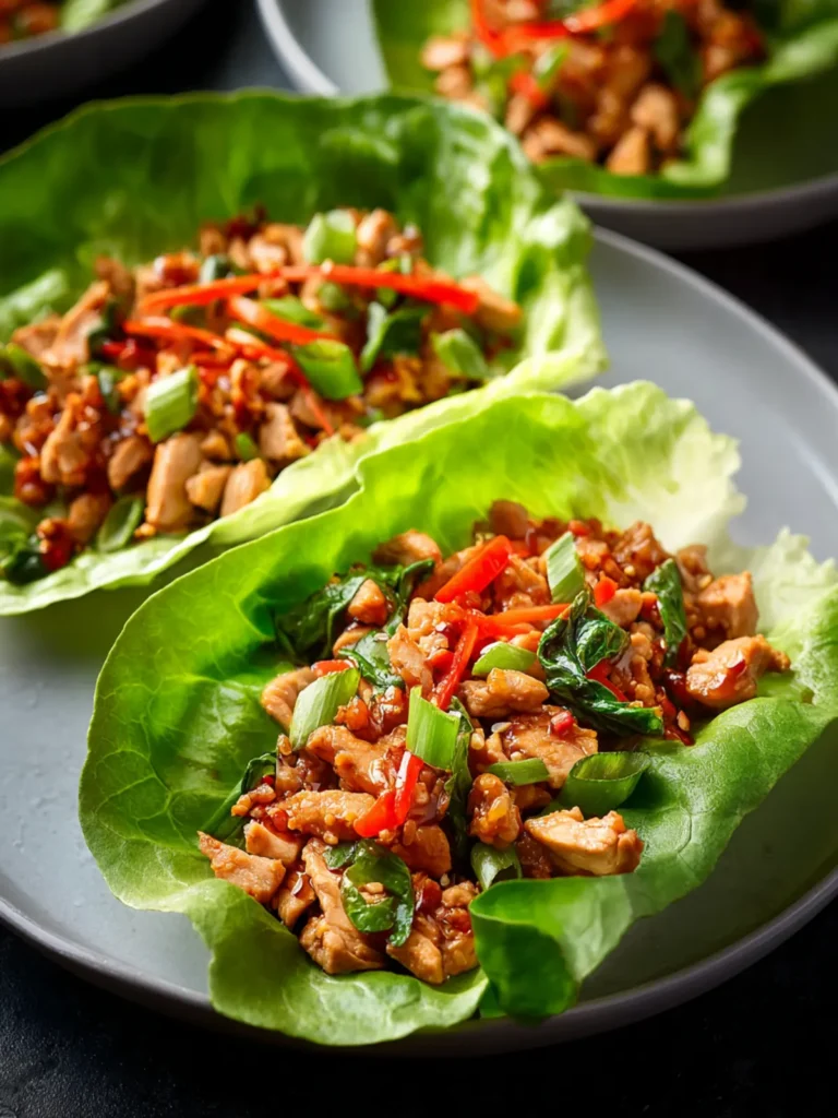 Tasty Chicken Lettuce Wraps First Image