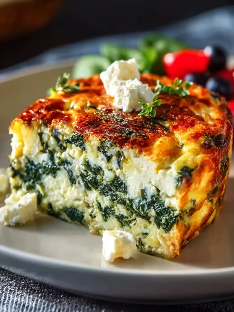 Easy Spinach and Cottage Cheese Breakfast Casserole First Image
