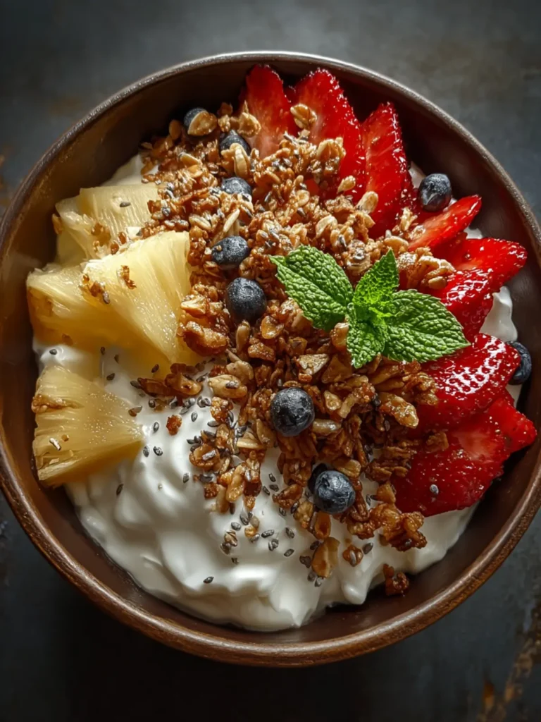 Cottage Cheese Pineapple Granola Bowl First Image