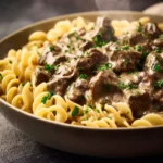 Quick Instant Pot Beef Stroganoff First Image