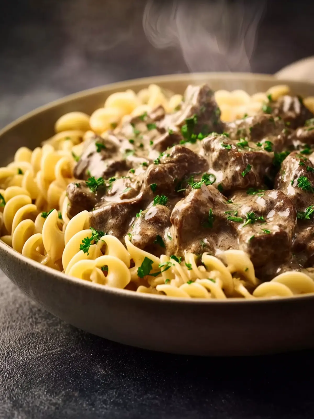 Quick Instant Pot Beef Stroganoff First Image