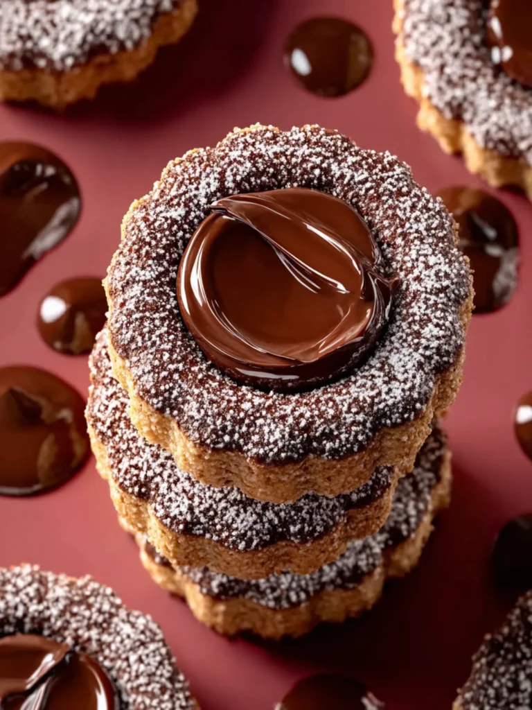 Nutella Linzer Cookies First Image