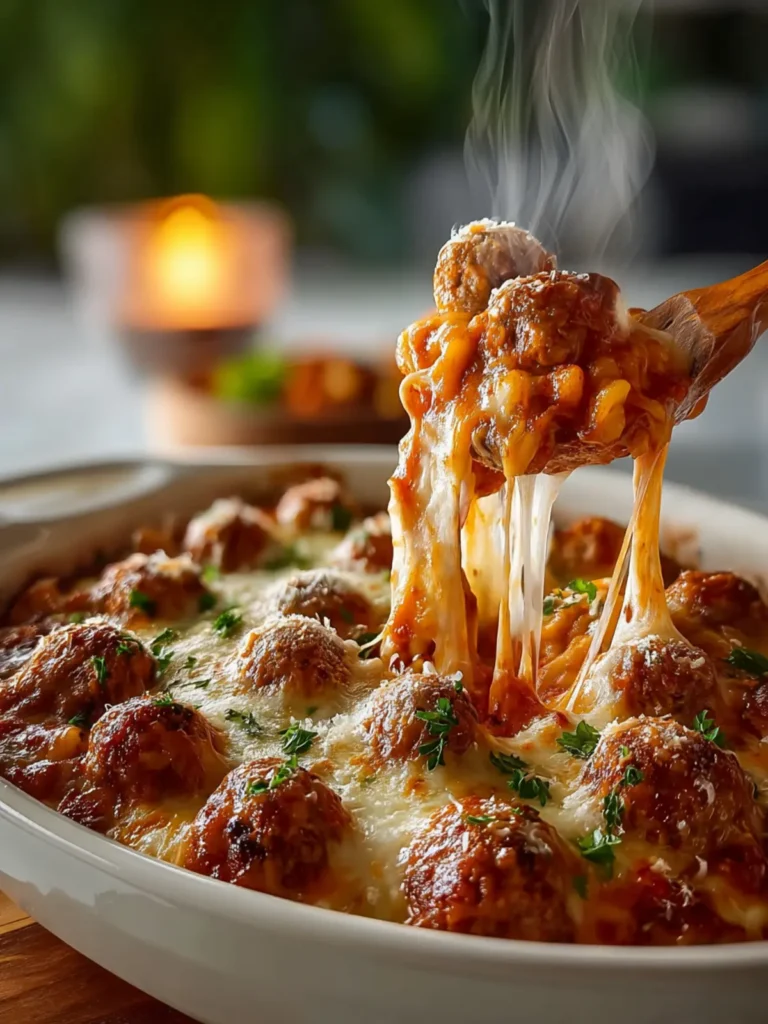 Dump and Bake Meatball Casserole First Image