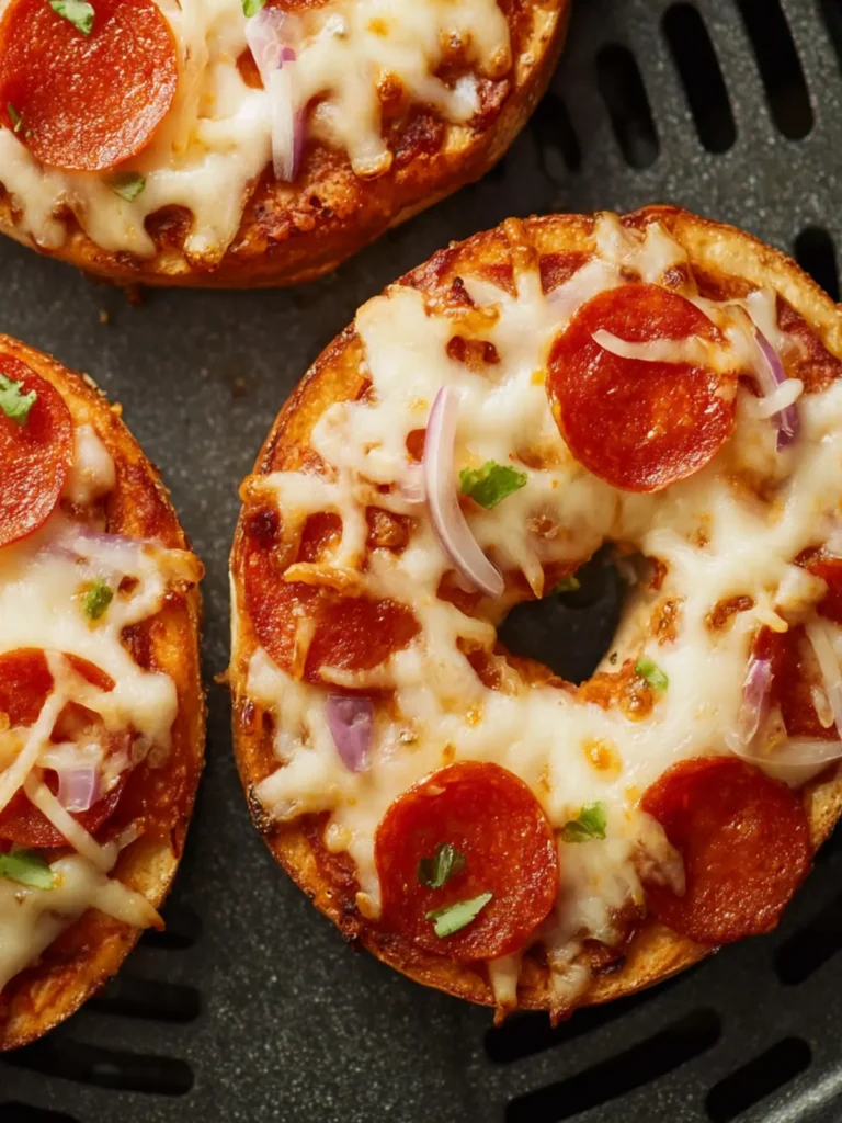Air Fryer Pizza Bagels First Image