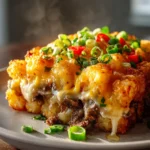 Philly Cheesesteak Tater Tot Bake First Image