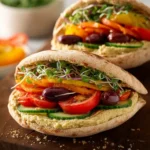 Easy Hummus Pita Sandwiches First Image